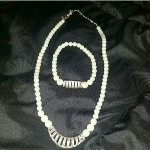 Pearl and Rhinestone Costume Set