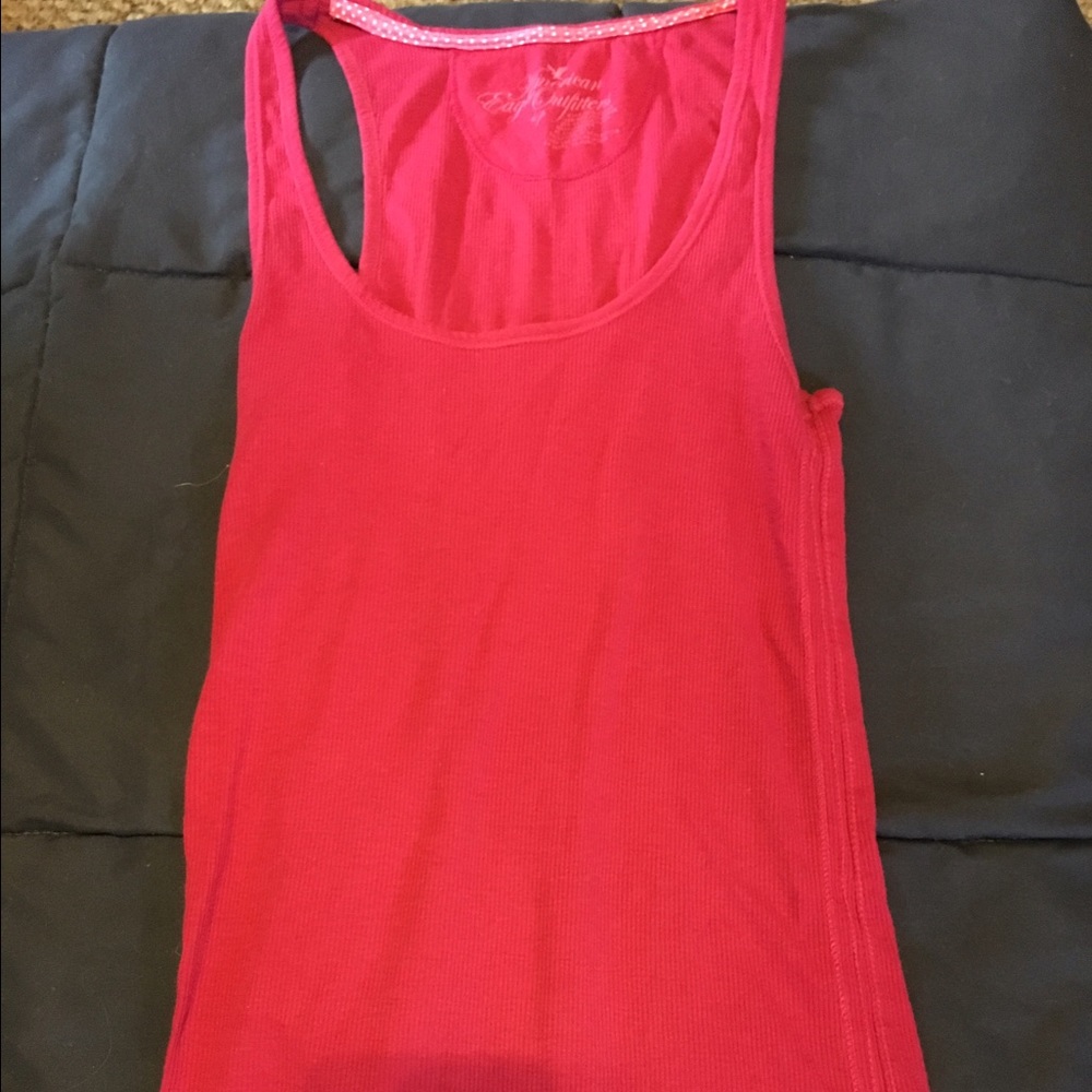 Pink American eagle tank, size S