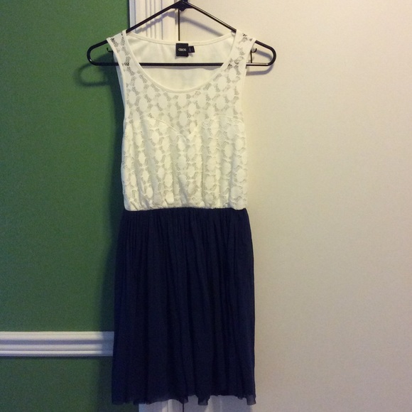ASOS White lace and blue mini dress - Picture 2 of 4
