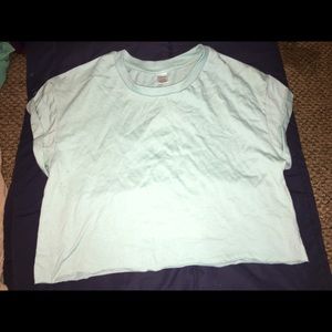 Blue baby tee crop top! Size small