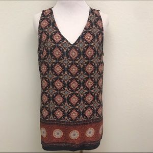 NWT Reynolds V-Neck Burnt Orange Blouse