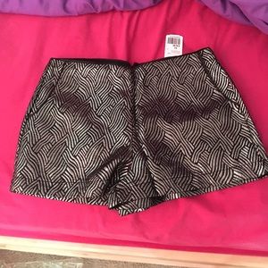 BRAND NEW WITH TAGS Metallic Shorts