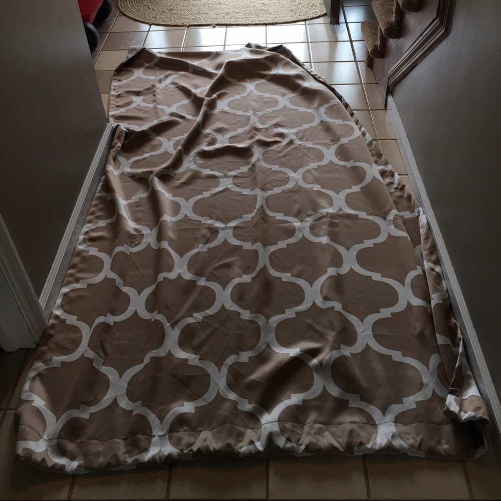 Tan blackout curtains