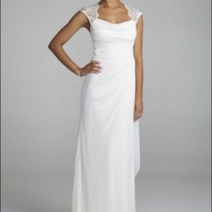 Ultra feminine wedding dress from Davids Bridal