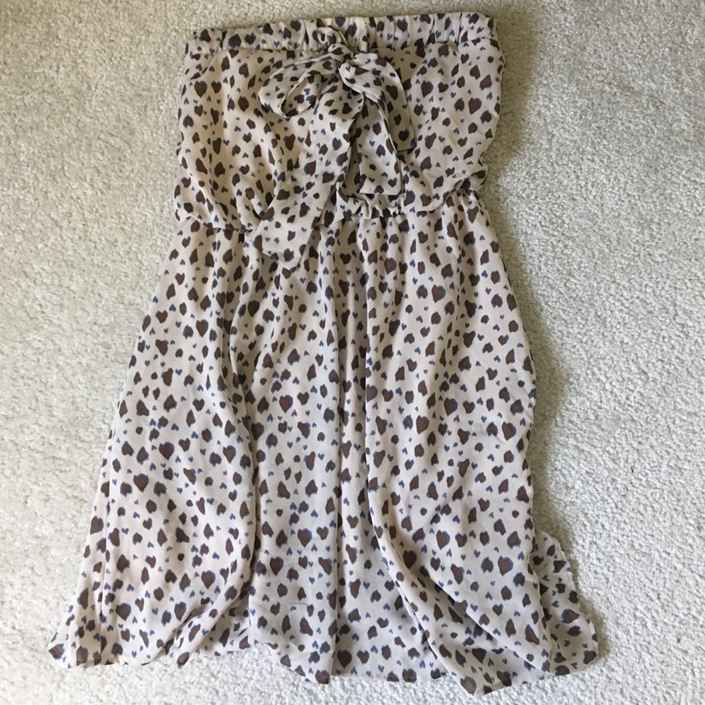 Strapless lightweight dress