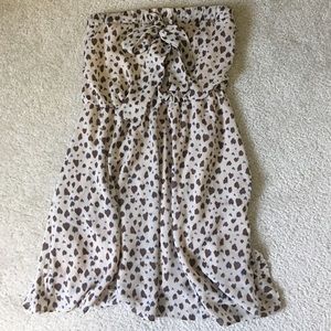 Strapless lightweight dress