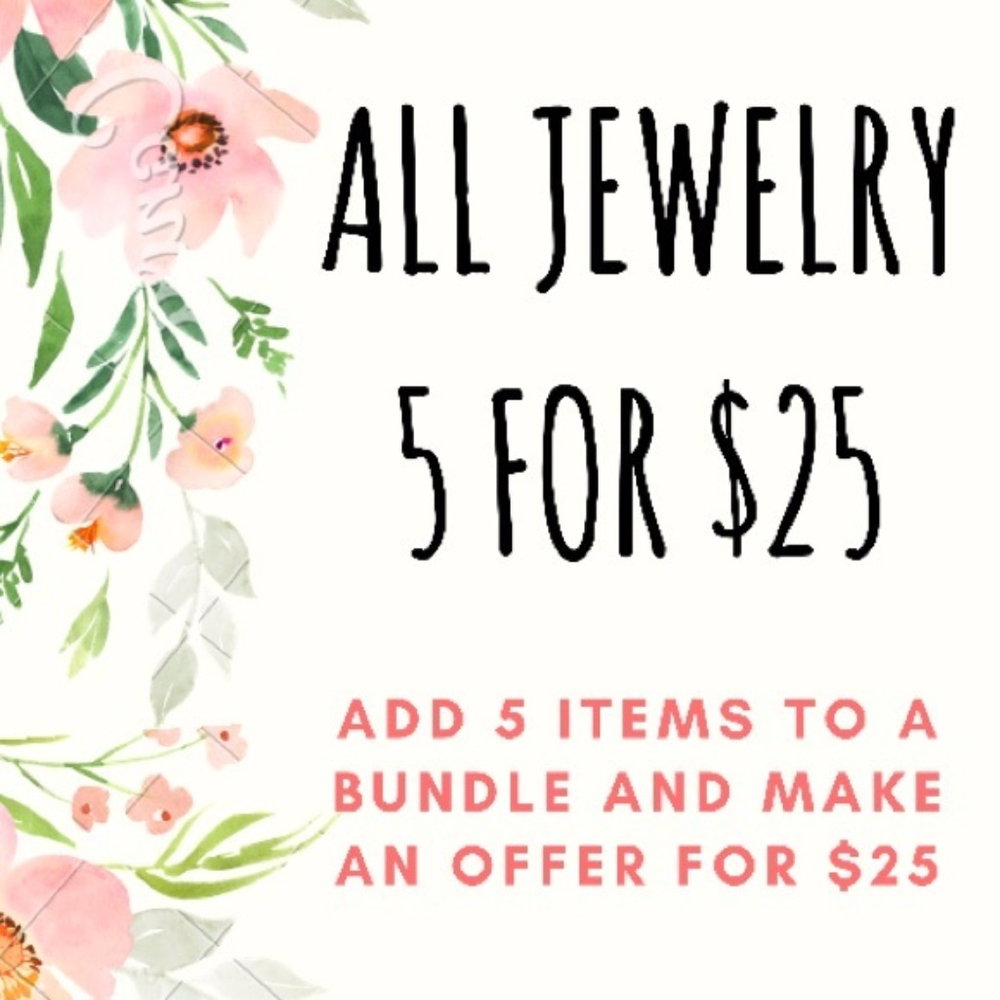 5 for $25 Crystal statement earrings - Picture 3 of 3