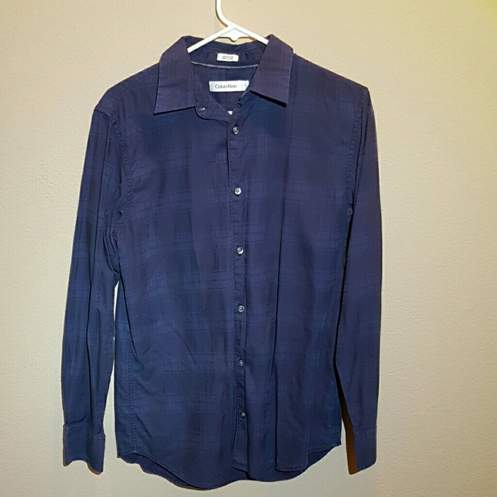 Calvin Klein Blue Button Down Shirt - S