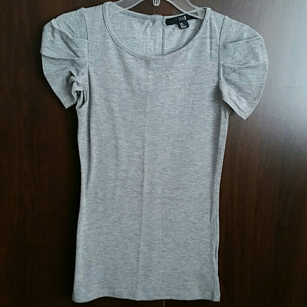 Silver Metallic Top