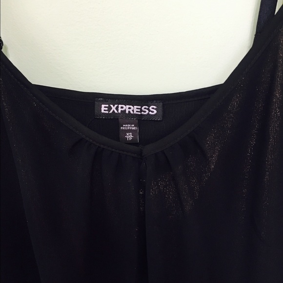 Sheer express tank top with gold under layer - Picture 2 of 3