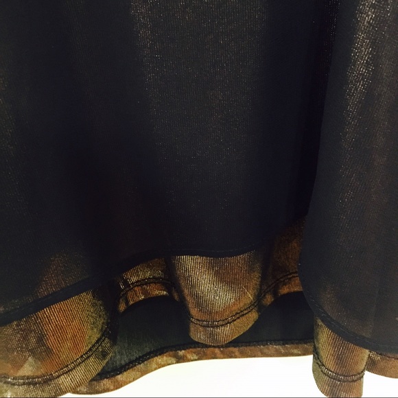 Sheer express tank top with gold under layer - Picture 3 of 3