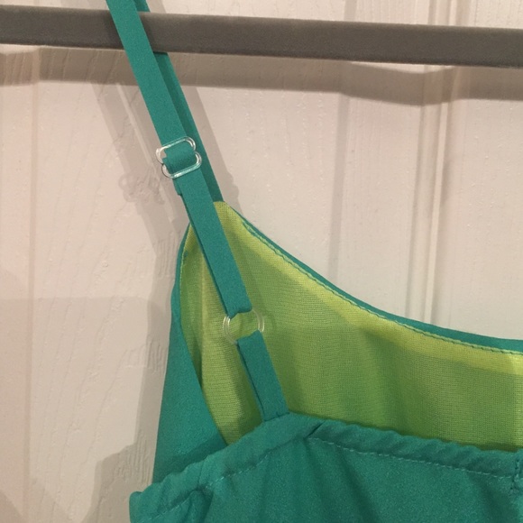 Spaghetti strap color block dress - Picture 2 of 2