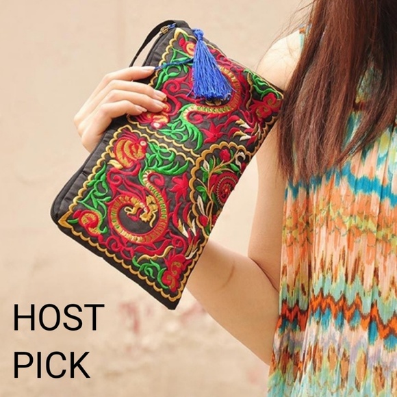 Handbags - H P · Emboridered Handbag