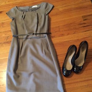 NEVER worn Calvin Klein grey belted dress!!