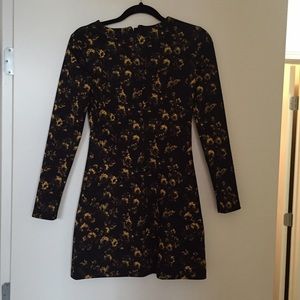 Zara floral print dress.