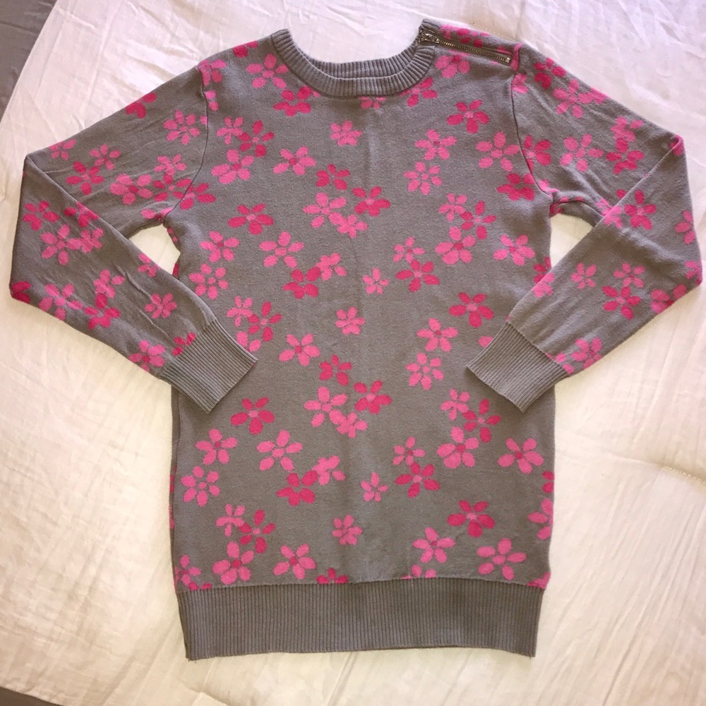Girls Jordache Zippered Tunic Sweater; 10/12 Large