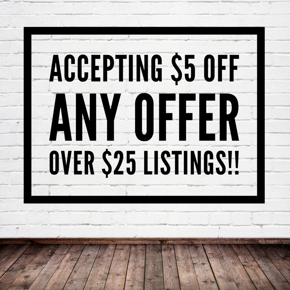 $5 OFF any Listing over $25!!! Limited time!!