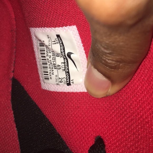 Nike Air Force 1 Red/White/Black - Picture 4 of 4