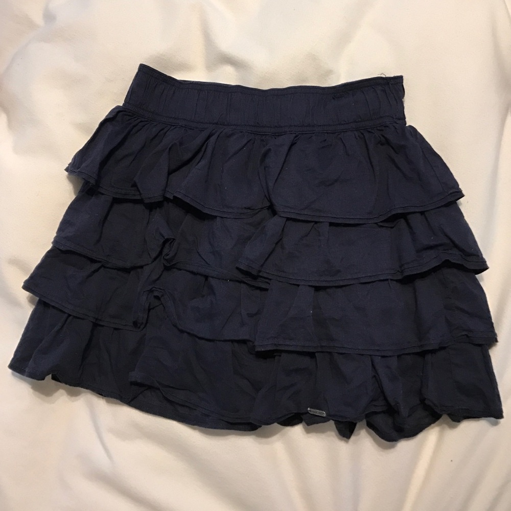 Cute dark blue ruffle skirt