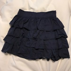 Cute dark blue ruffle skirt