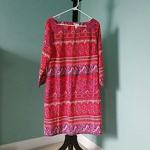 Old Navy Paisley printed dress with sleeves