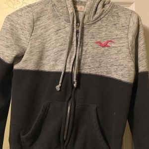 Hollister zip up hoodie