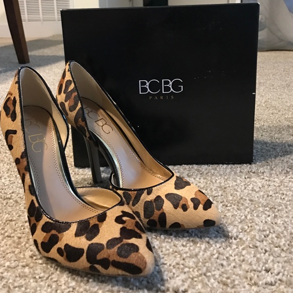 BCBG Shoes - Animal print BCBG heels