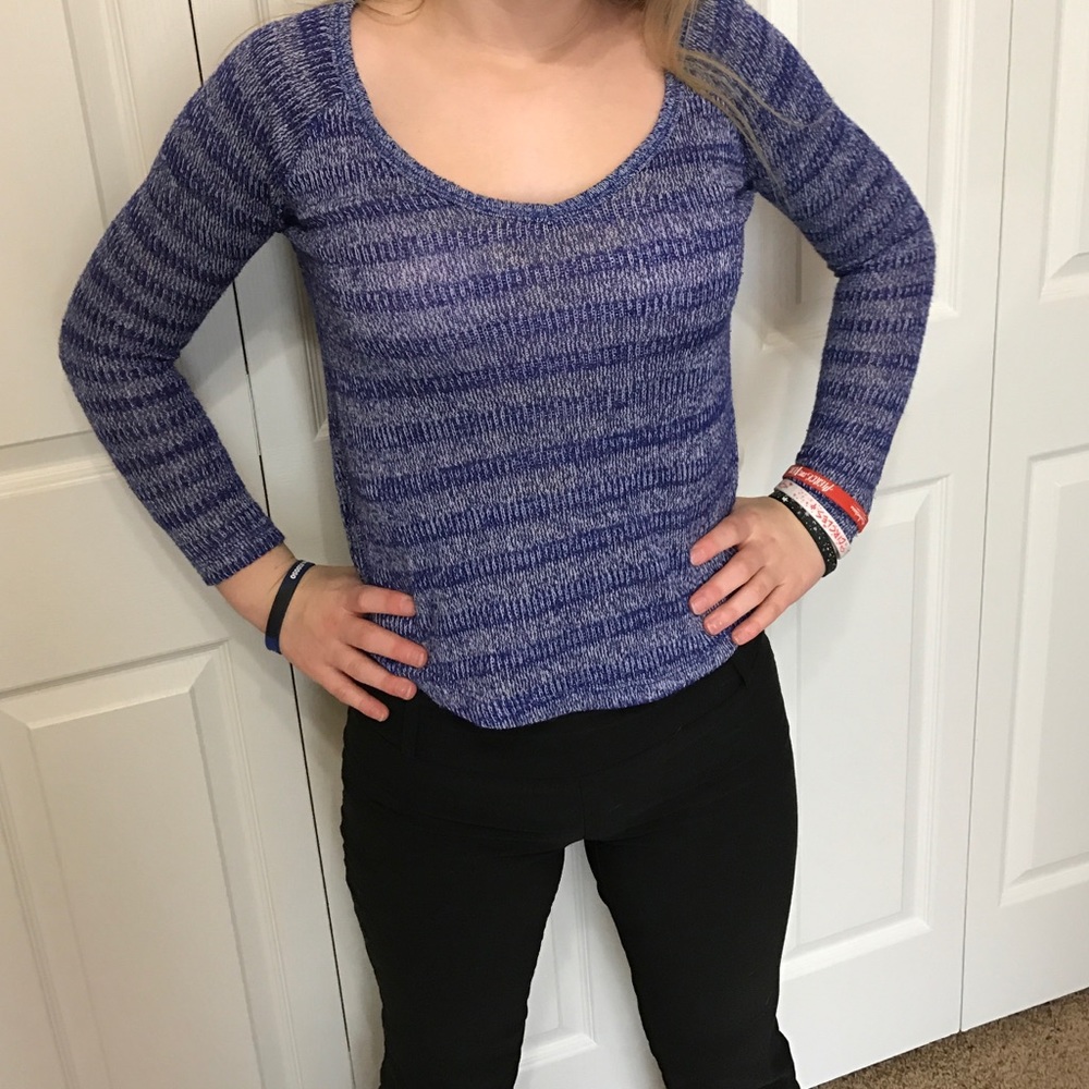 Aeropostale sheer sweater top!