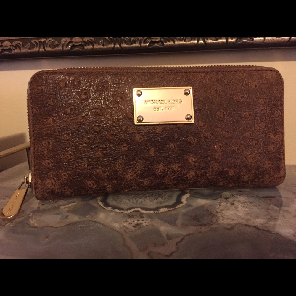 Michael Kors Ostrich Wallet