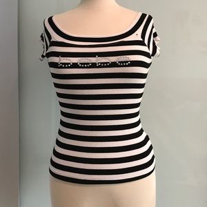 BEBE striped top