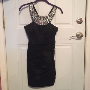 Rhinestone Neck LBD