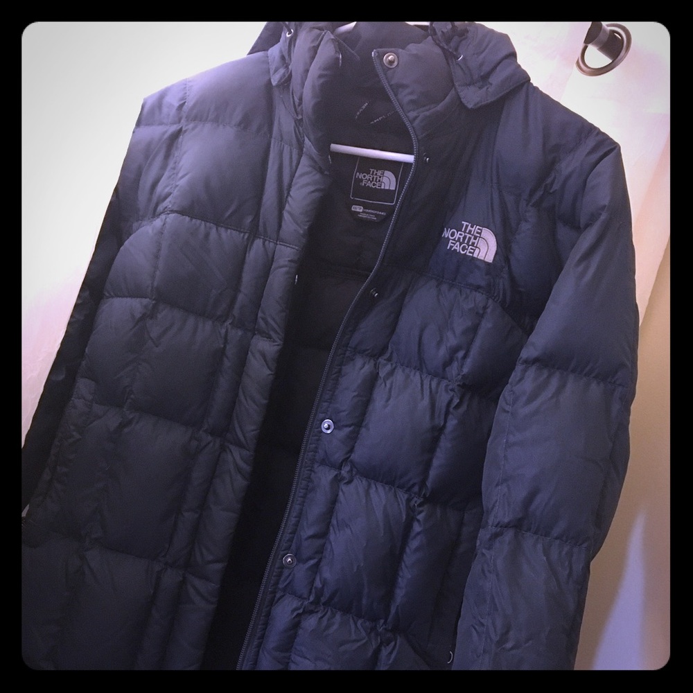 Blue Hooded North Face 600