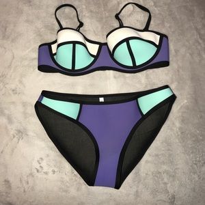 Neoprene triangle swimsuit