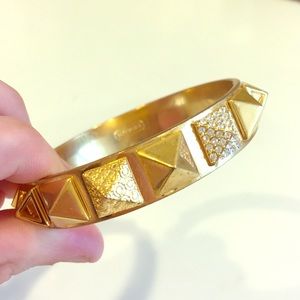 Coach gold stud bracelet