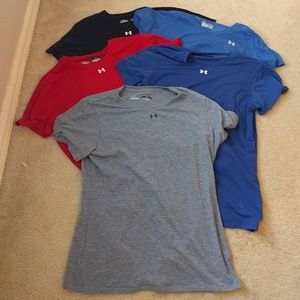 Set of 5 under armour shirts