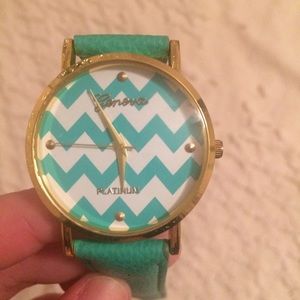 Green chevron watch