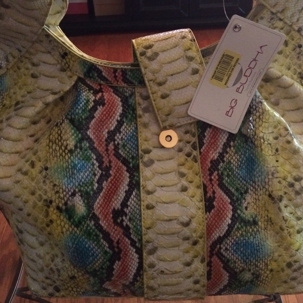 Faux Snake Skin Purse