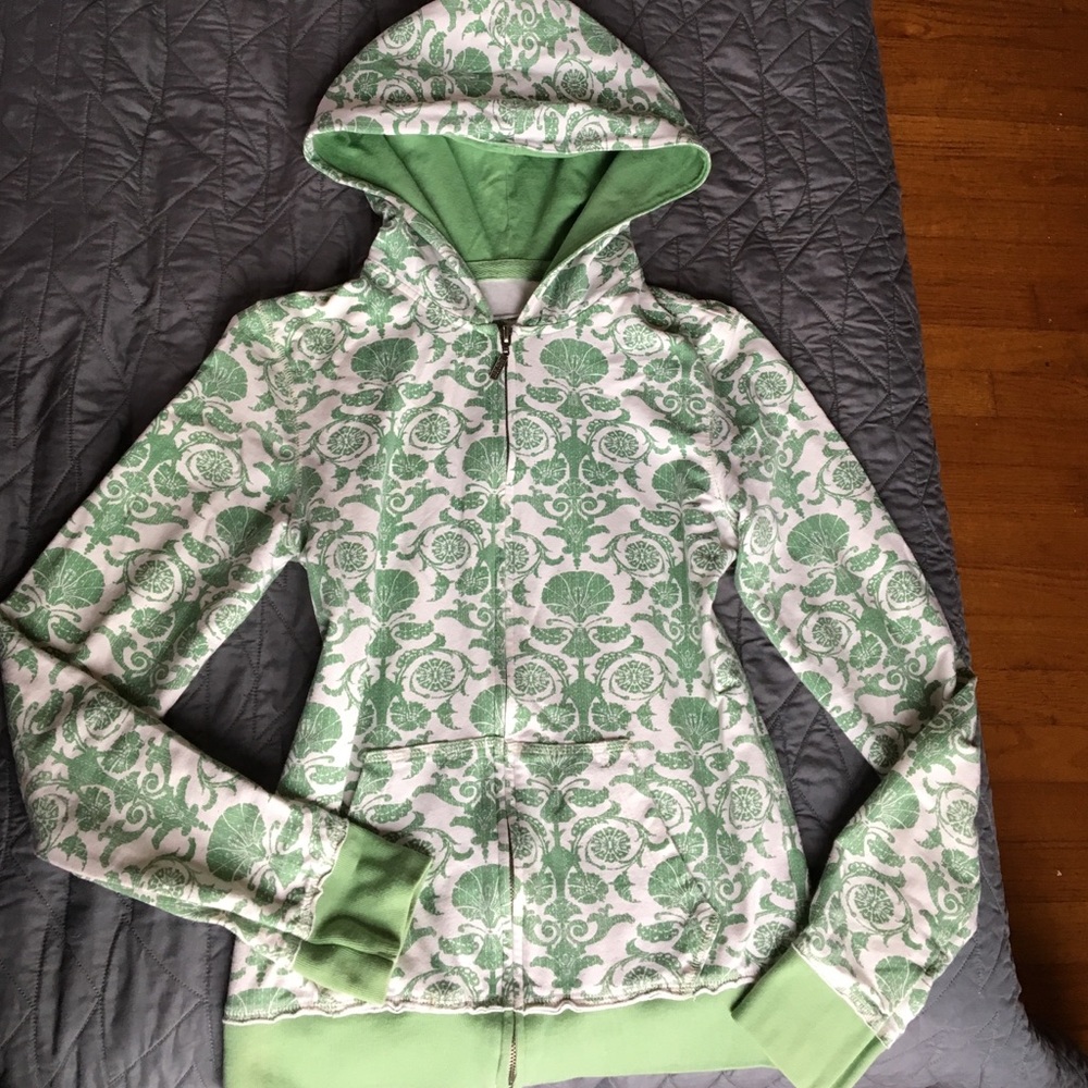 Green hoodie