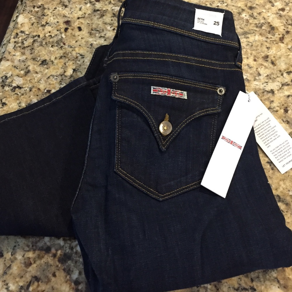 Hudson Beth dark wash