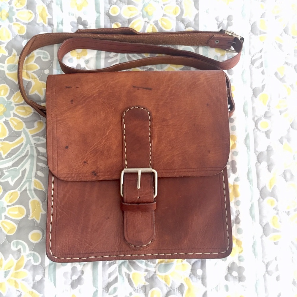 100% Cow Leather Cross Body Bag
