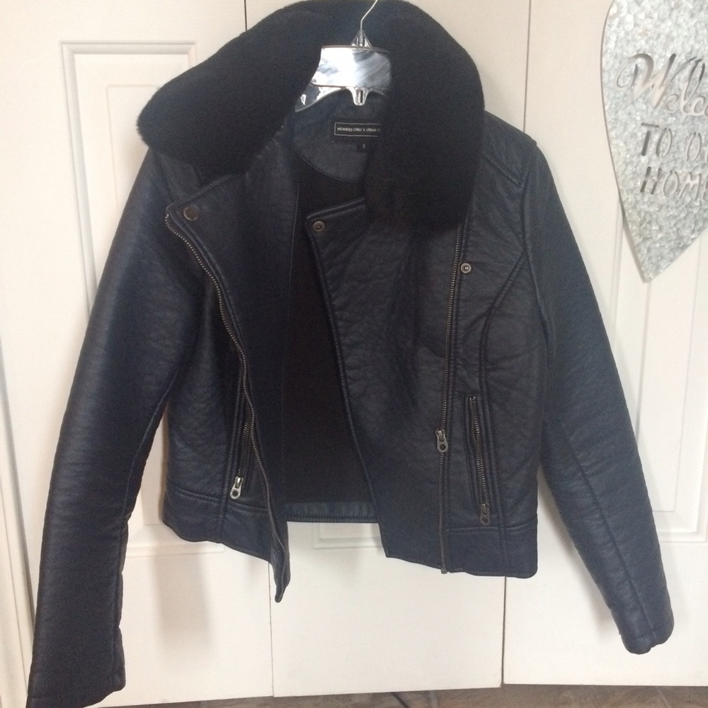 Members only x urban outfitters dark blue jacket