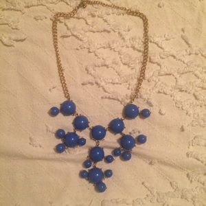 Blue beaded necklace