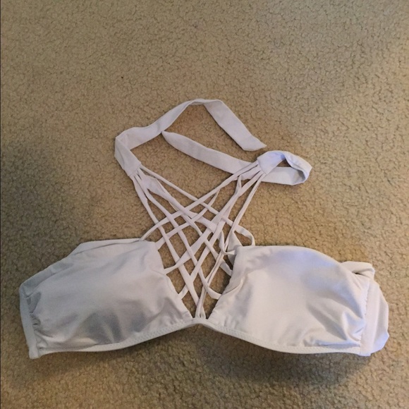 O'Neill cross over bikini top white size small - Picture 2 of 4