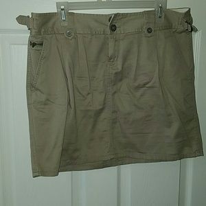Converse One Star Knee Length Khaki Skirt
