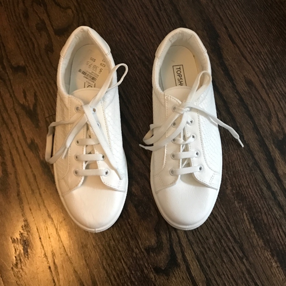 top shop white sneakers