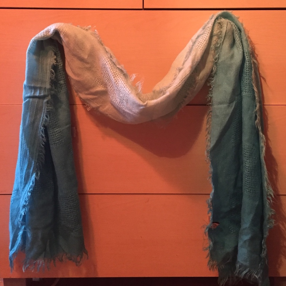 Baby blue scarf