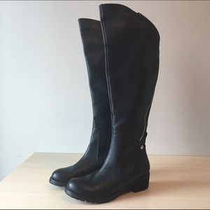 Steve Madden Black Knee High Boots