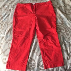 New York & Co Red Capri Pants