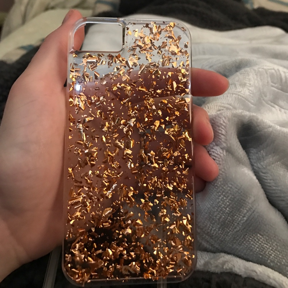 Case mate, rose gold case fits iPhone 5, s, se