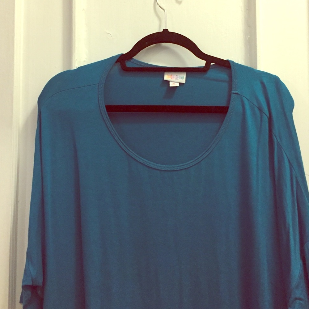 Size XL LuLaRoe Irma - Teal Blue